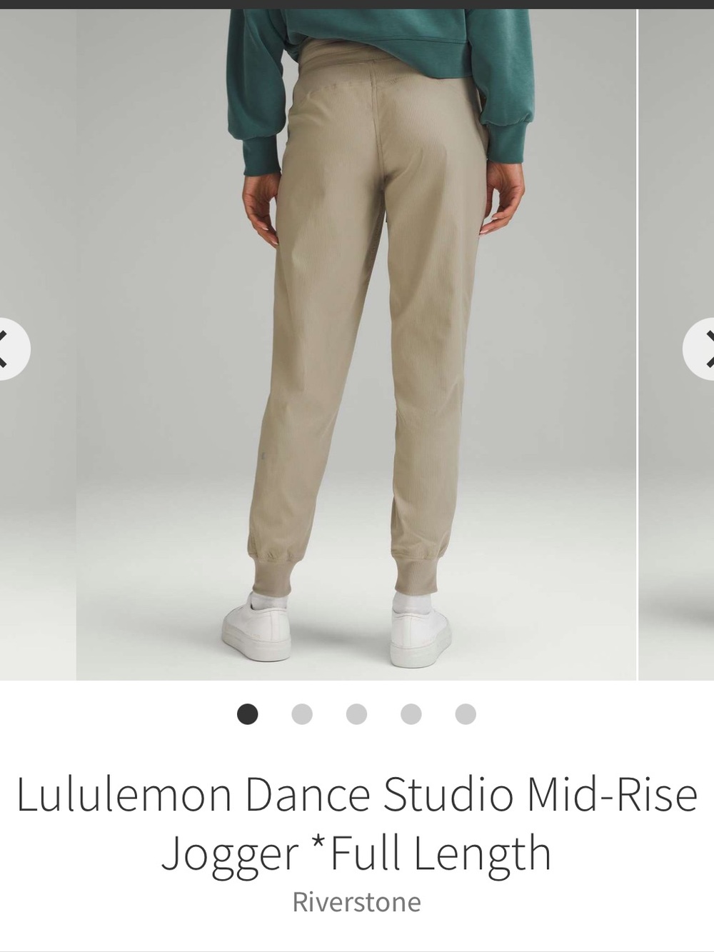Lululemon Dance Studio Mid-Rise
Jogger *Full Length
Riverstone. Size 6. NWT